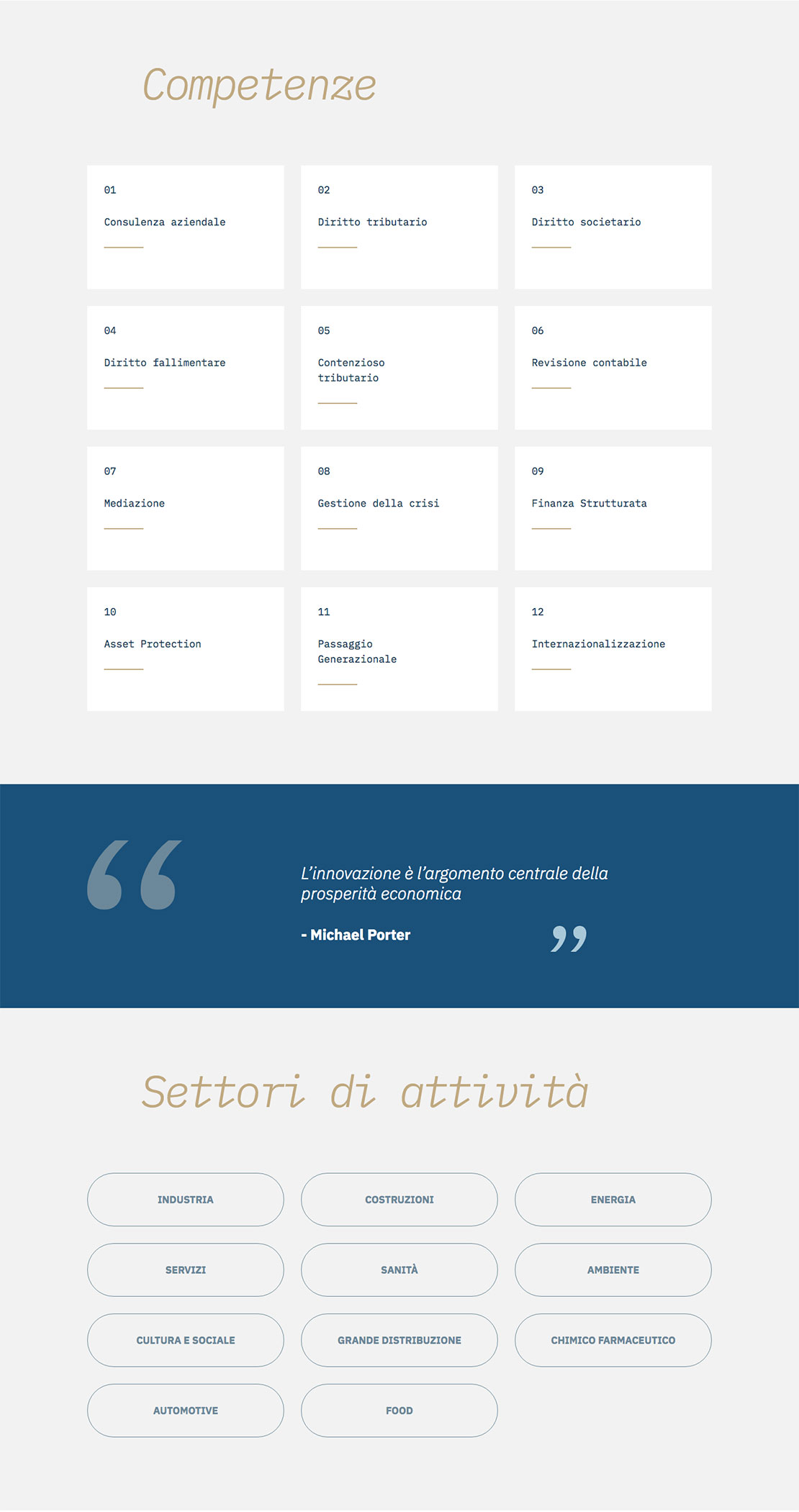 Vitale Associati sito web homepage